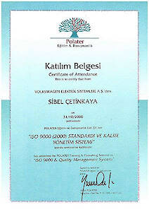 ISO 9000 (2000) Standardı ve Kalite Yönetim Sistemi